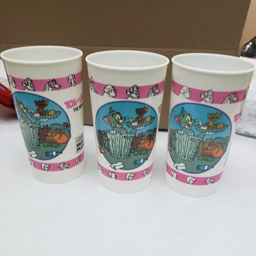 Tom and Jerry movie promo cups 1992